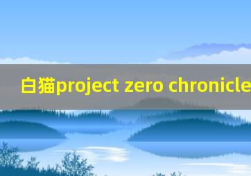 白猫project zero chronicle动漫